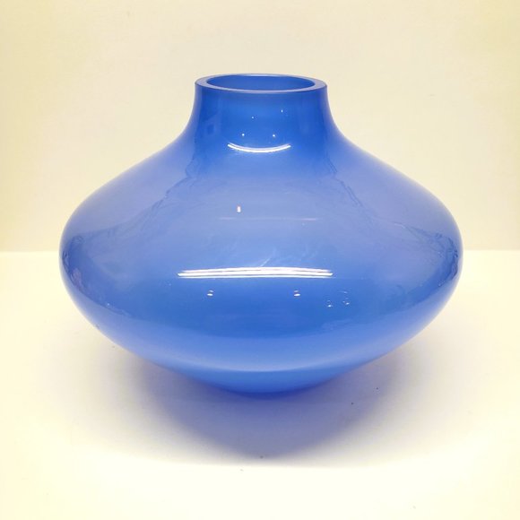 LSA Accents Blue Blown Glass Vase Lsa International Art 55 Tall 8